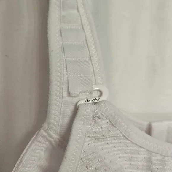 Glamorise Lift White Bra Adjustable Straps Size 38D - Picture 3 of 8